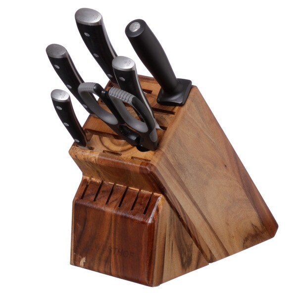 Shop Wusthof Classic Ikon 7piece Block Set w/ Walnut Block  Free Shipping Today  Overstock 