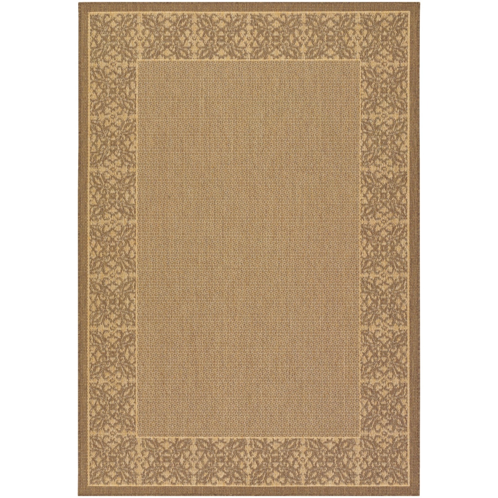 Recife Summer Chimes Natural/ Cocoa Runner Rug (23 X 710) (NaturalSecondary colors CocoaPattern BorderTip We recommend the use of a non skid pad to keep the rug in place on smooth surfaces.All rug sizes are approximate. Due to the difference of monitor