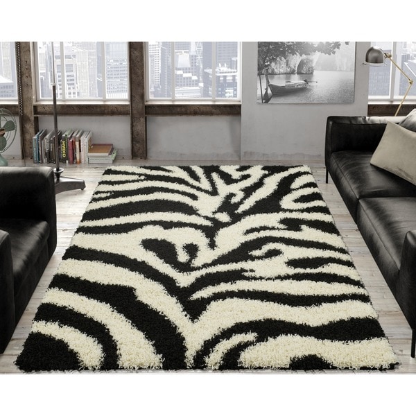 Ottomanson Soft Zebra Print Area Rug 3 X 5 4 7 Ottomanson Soft Zebra Print Area Rug 3 X27 X 5