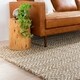 preview thumbnail 12 of 28, Abbie Handmade Chevron Stripe Jute Area Rug
