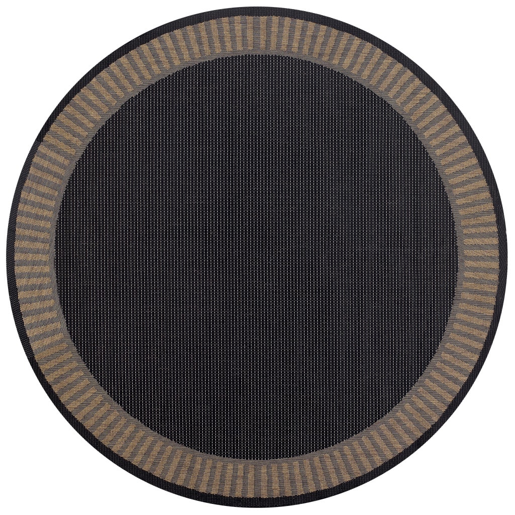 Recife Wicker Stitch Black and Cocoa Rug (76 Round) Today $116.99 3