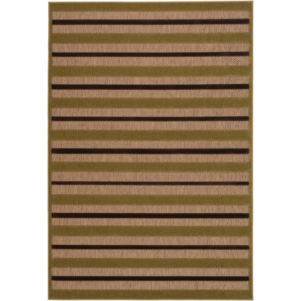 Courtisan Urbane 'Light Rail' Tan/ Chocolate Rug (6'3 x 9'2) COURISTAN INC 5x8   6x9 Rugs