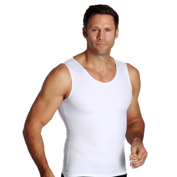 Shop Insta Slim Men's Compression Tank Shirts (Pack of 3) - Free ...