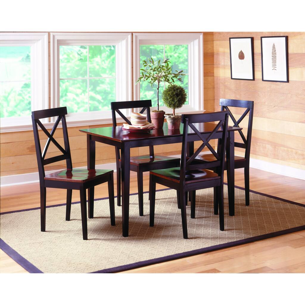 Jaguar 5-piece Black/ Merlot Dinette