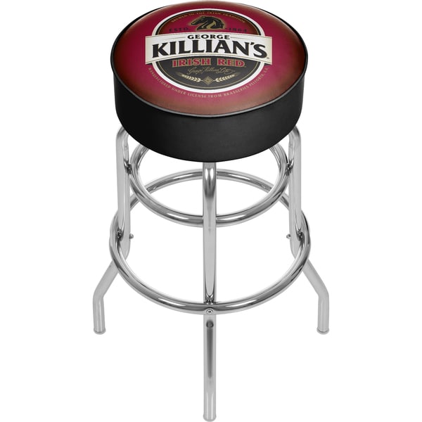 George Killians Irish Red Padded Bar Stool On Free George Killians Irish Red Padded Bar Stool