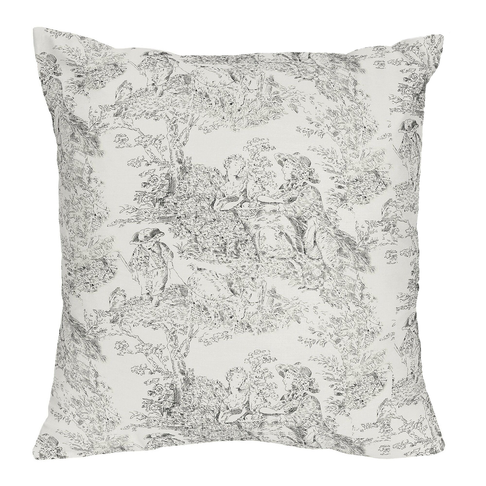 Shop French Toile Decorative Accent Throw Pillow Free Shipping