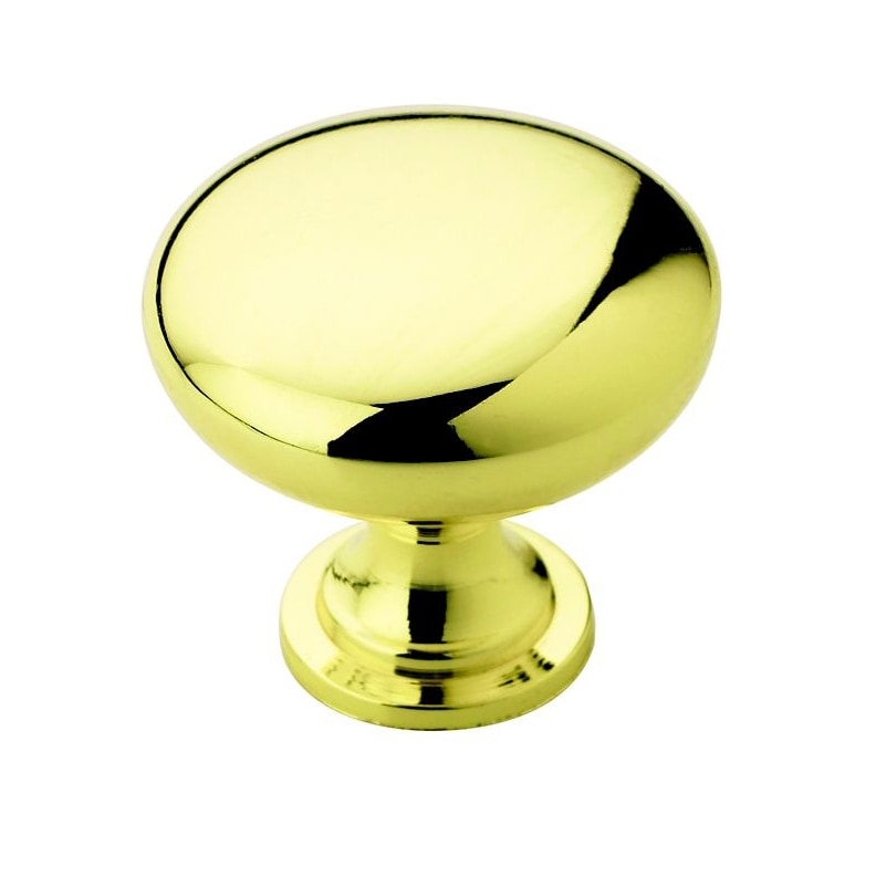 Amerock Traditional Polished Brass Round Cabinet Knob (pack Of 5)