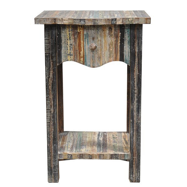 Kosas Home Soli One-Drawer Reclaimed Wood Table