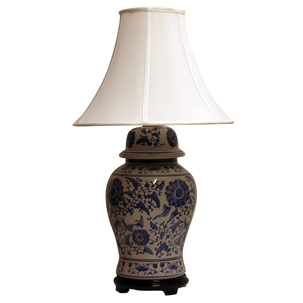 Blue and White Canton Ginger Jar One Light Table Lamp Today $210.99