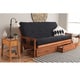 preview thumbnail 23 of 30, Porch & Den Kern Full-size Storage Futon Set with Suede Mattress