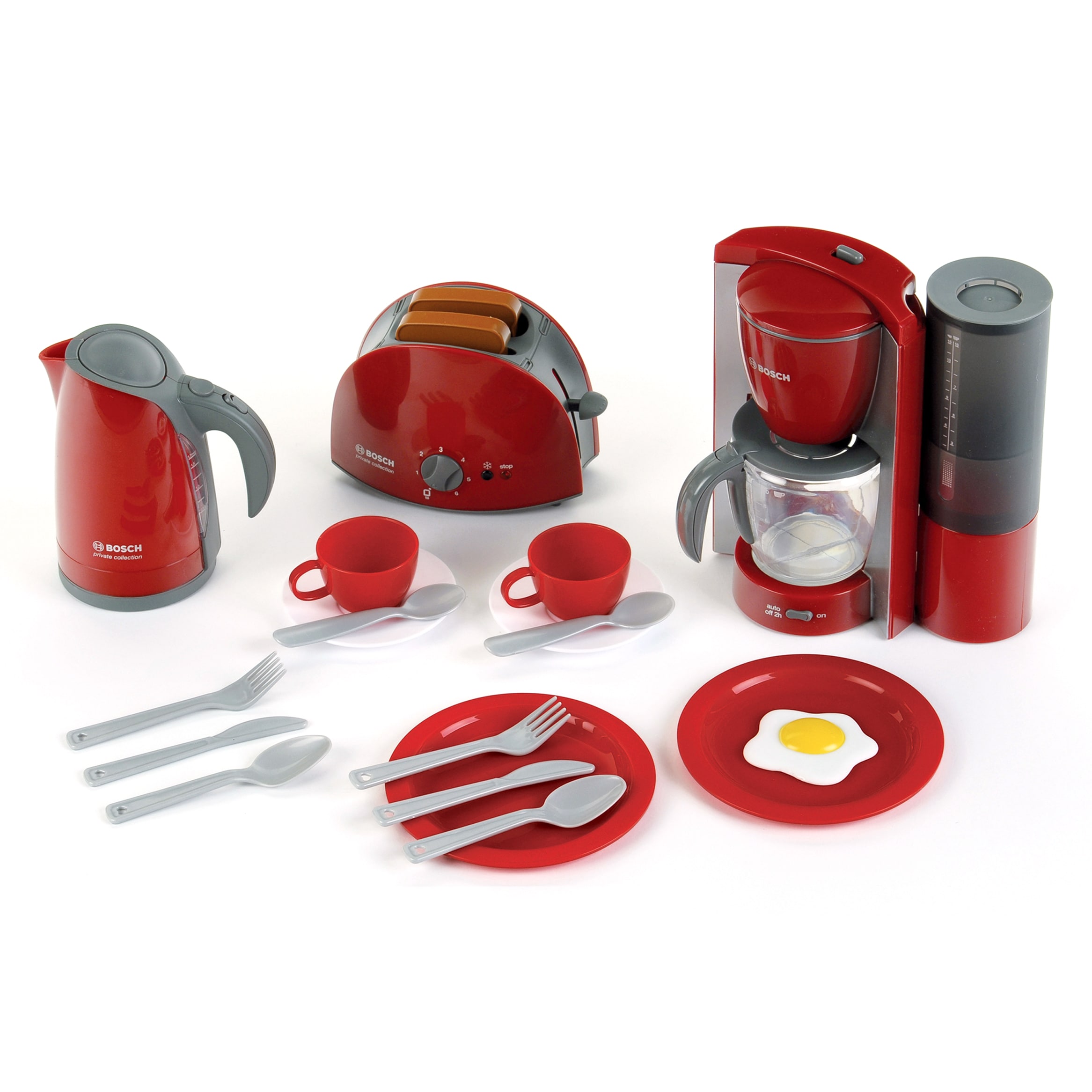 Shop Theo Klein Bosch Red Plastic Breakfast Toy Set Overstock