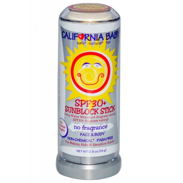 California Baby No Fragrance SPF 30+ 0.5 ounce Sunscreen Stick