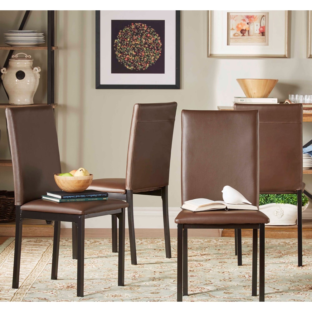 darcy metal upholstered dining chair