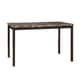 preview thumbnail 4 of 14, Darcy Faux Marble Top Black Metal 5-piece Casual Dining Set by iNSPIRE Q Bold
