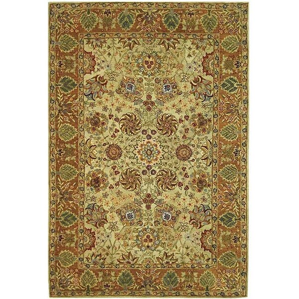 Shop Safavieh Handmade Anatolia Oriental Green/ Gold Handspun Wool Rug