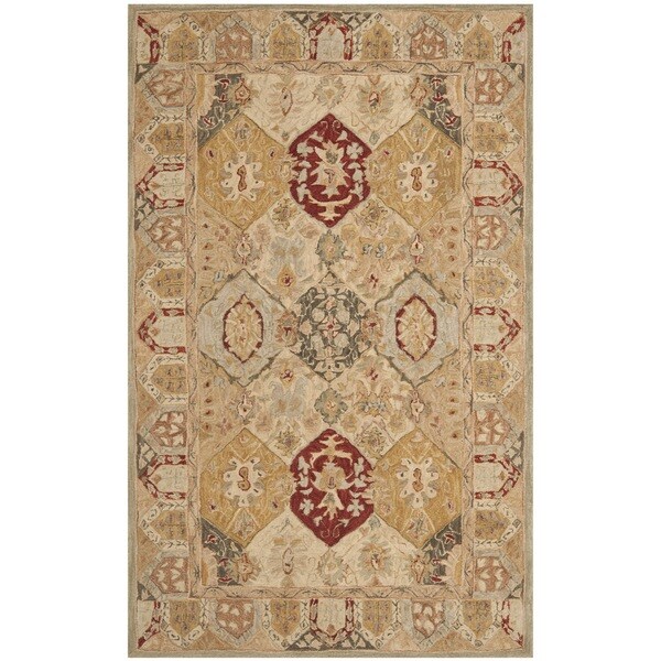 Shop Safavieh Handmade Anatolia Oriental Diamonds Beige/ Multi Hand