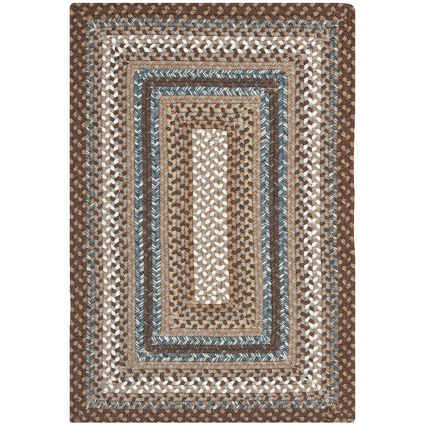 Safavieh Hand-woven Reversible Brown Braided Rug (2'6 x 5') - 2'6 x 5'