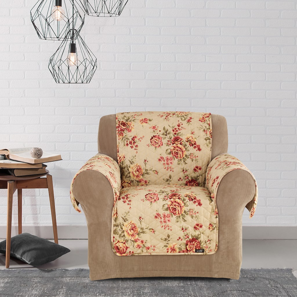 Sure Fit Lexington Floral Furniture Friend Chair Cover