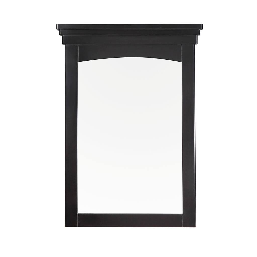 WYNDENHALL Louisiana 22 x 30 Black Bath Vanity Decor Mirror