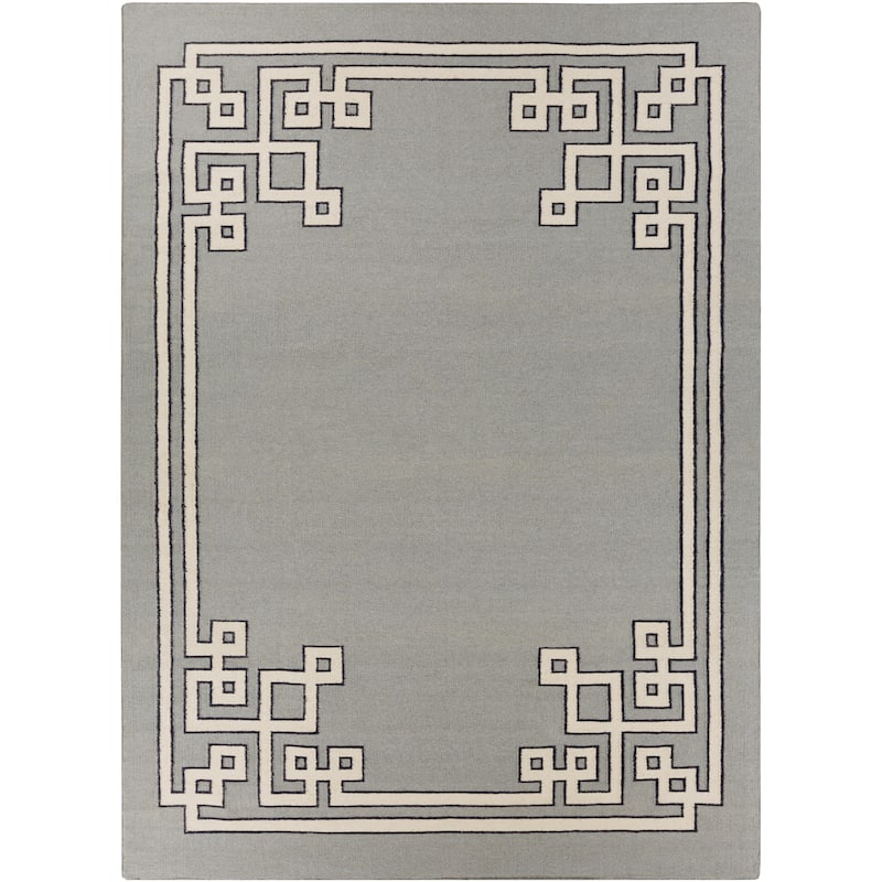 Hand-woven Aitan Flatweave Reversible Dove Grey Wool Area Rug - 8' x 11' - Graphite - 8' x 11' - Rectangle