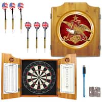 Budweiser Dart Board Cabinet Set