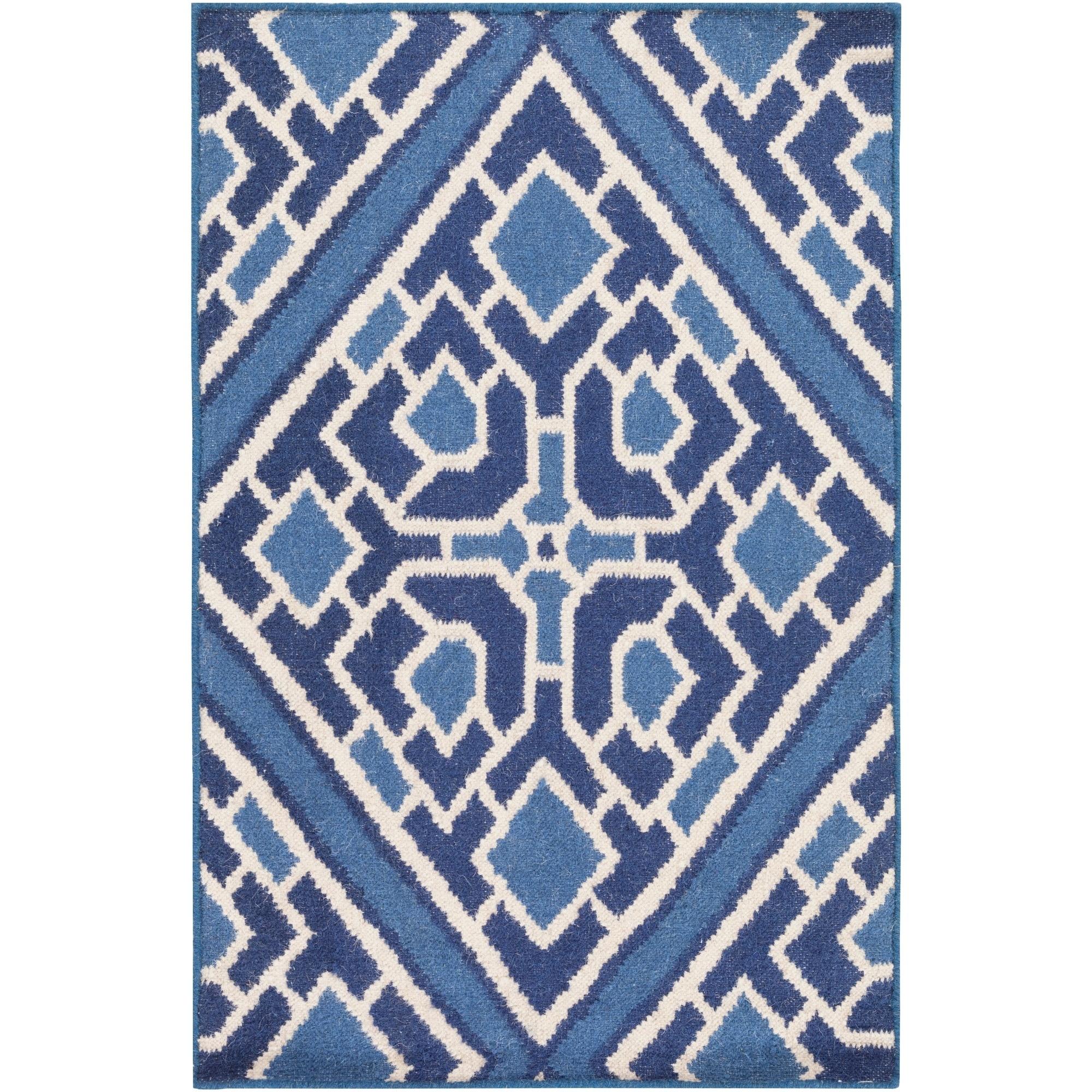 Beth Lacefield Hand woven Aetos Flatweave Reversible Wool Rug (2 X 3)