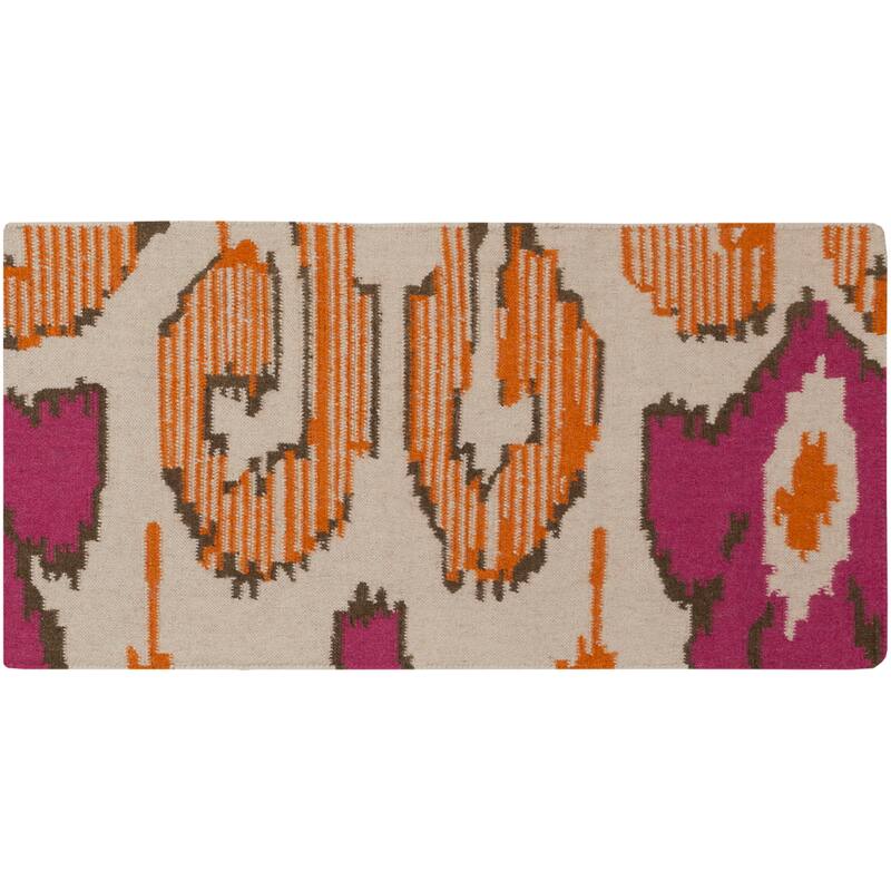Hand-woven Aemilius Flatweave Reversible Wool Area Rug - 8' x 11'/Surplus