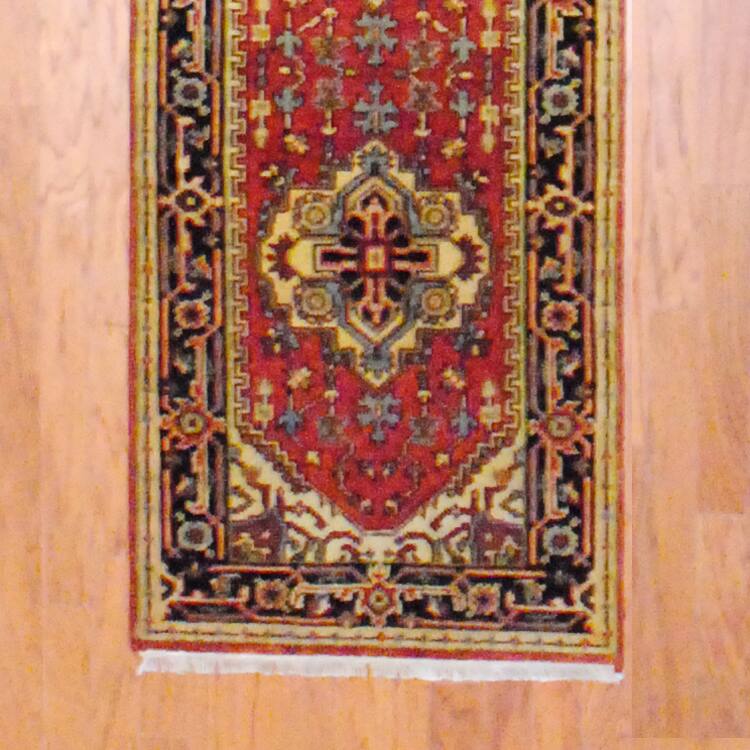 HERAT ORIENTAL 2'6" x 12' Handmade Heriz Wool Rug - 2'6 x 12'