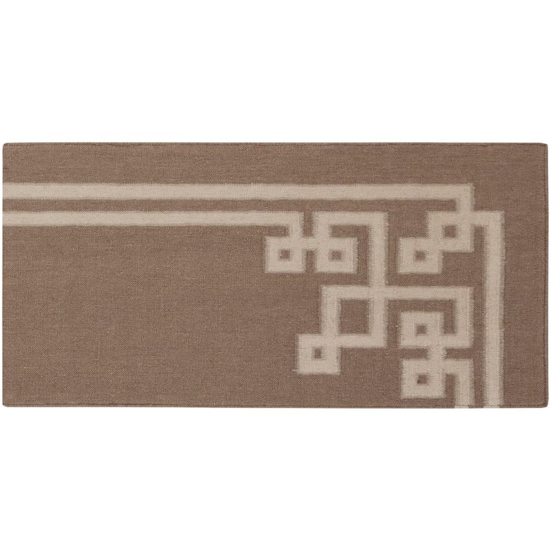 Hand-woven Ackley Reversible Dark Taupe Wool Area Rug - 2' x 3'/Surplus