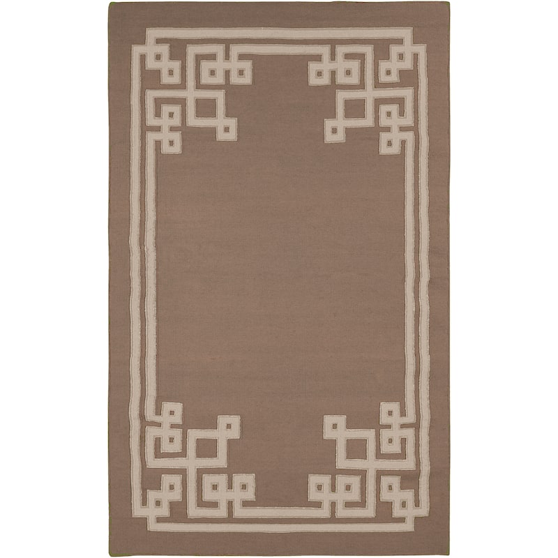 Hand-woven Ackley Reversible Dark Taupe Wool Area Rug - 2' x 3'/Surplus - Brunette - 2' x 3'/Surplus - Rectangle