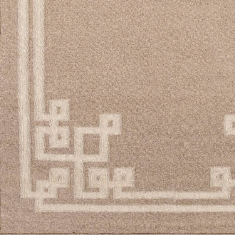 Hand-woven Ackley Reversible Dark Taupe Wool Area Rug - 2' x 3'/Surplus