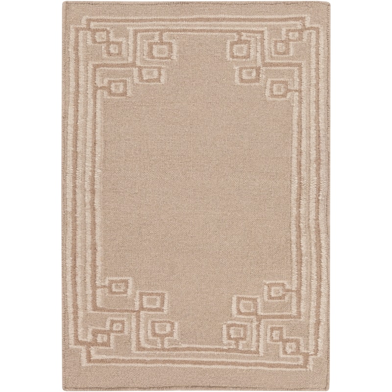 Hand-woven Ackley Reversible Dark Taupe Wool Area Rug - 2' x 3'/Surplus