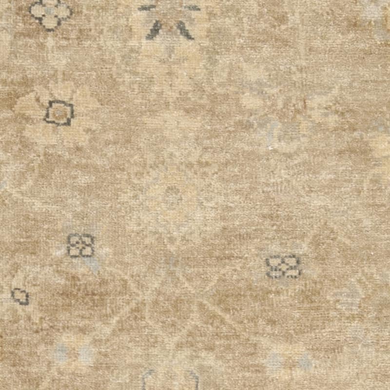 Hand-crafted Minnetrista Traditional Beige Wool Oriental Area Rug - 2' x 3' - 2' x 3'