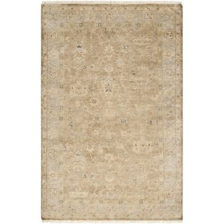 Hand-crafted Minnetrista Traditional Beige Wool Oriental Area Rug - 2' x 3' - 2' x 3'