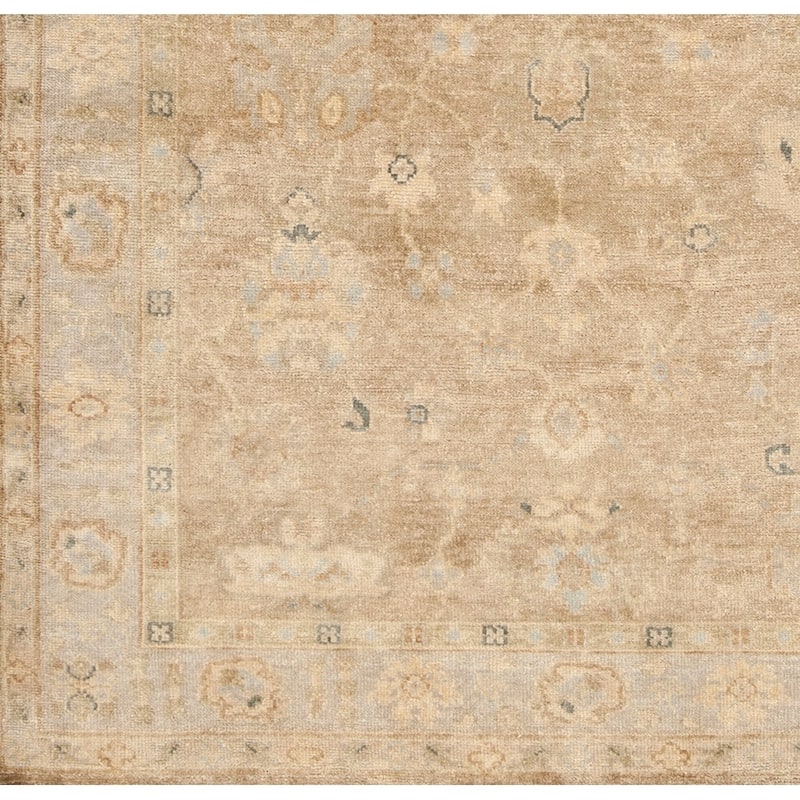 Hand-crafted Minnetrista Traditional Beige Wool Oriental Area Rug - 2' x 3' - 2' x 3'