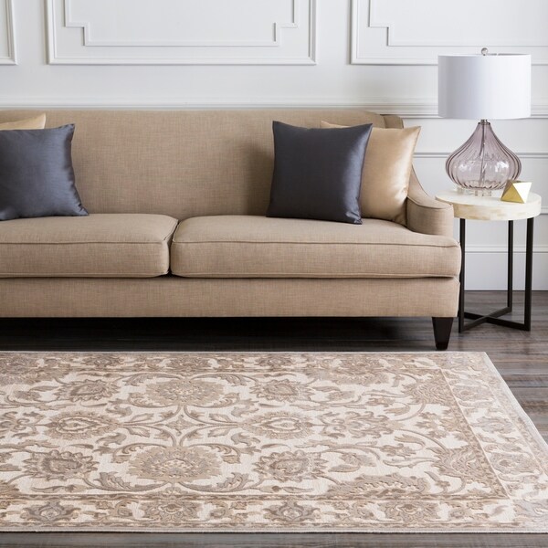 Celmens Traditional Grey Oriental Area Rug - 7'6" x 10'6"