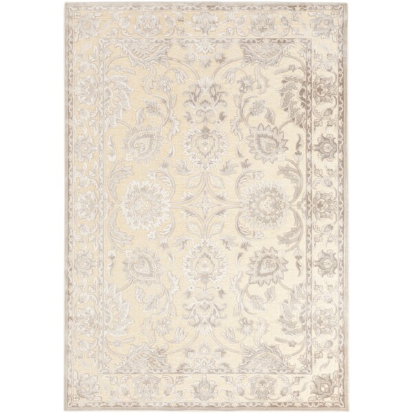 Celmens Traditional Grey Oriental Area Rug (7'6 x 10'6)