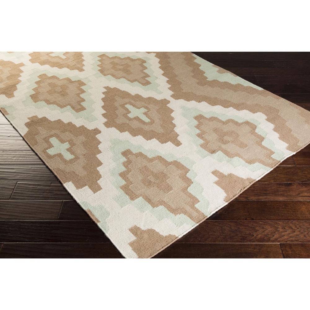 Beth Lacefield Hand woven Adlai Reversible Dove Wool Rug (5 X 8)