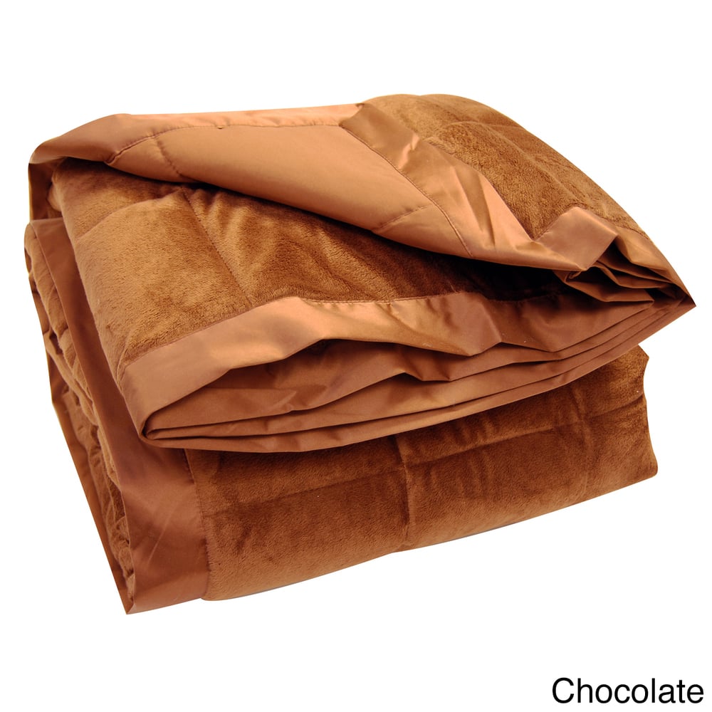 All-season Oversized Microplush Reversible Down Alternative Blanket