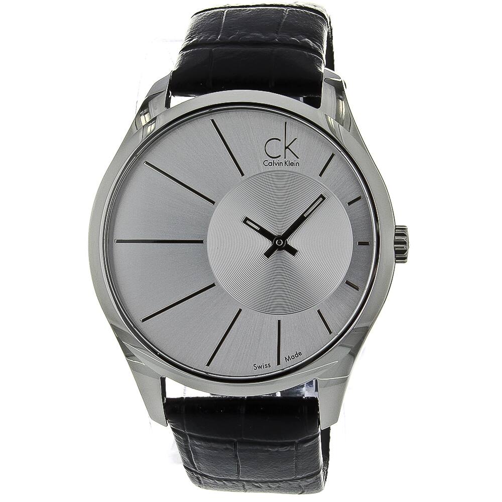 Calvin Klein Men's Deluxe Leather Watch