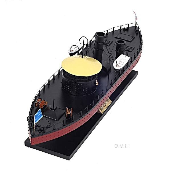 Old Modern Handicrafts U.S.S. Monitor Ironclad Warship Model