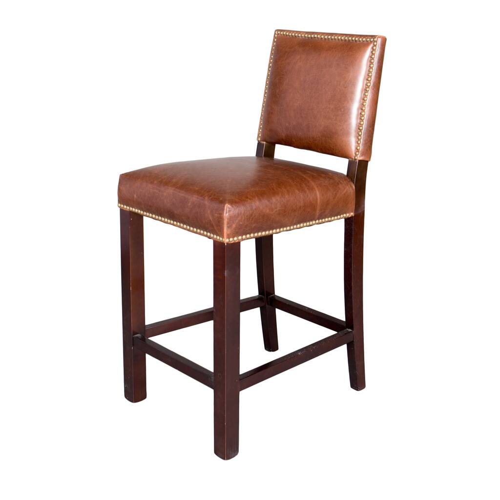 Winston Leather Counter Stool