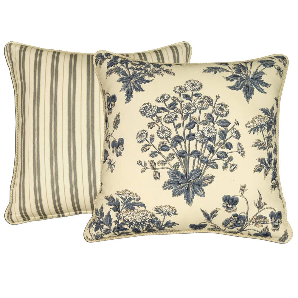 Rose Tree Newport 18-inch Reversible Throw Pillow