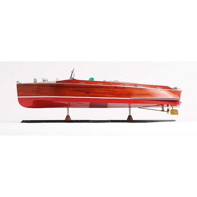 Old Modern Handicrafts Handicrafts Painted Chris Craft Runabout Collectible 