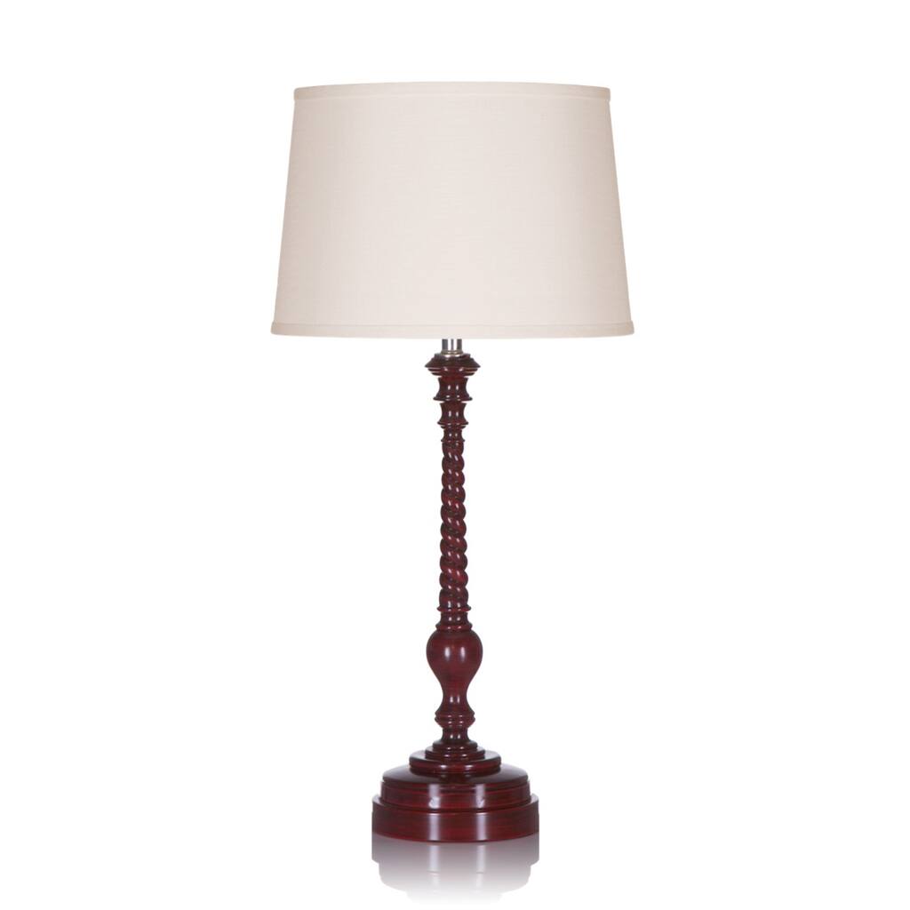 Mahogany Finish 1-light Table Lamp