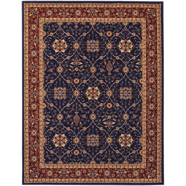 Anatolia All Over Vase/ Navy Red Area Rug (8'2 x 11'5) COURISTAN INC 7x9   10x14 Rugs