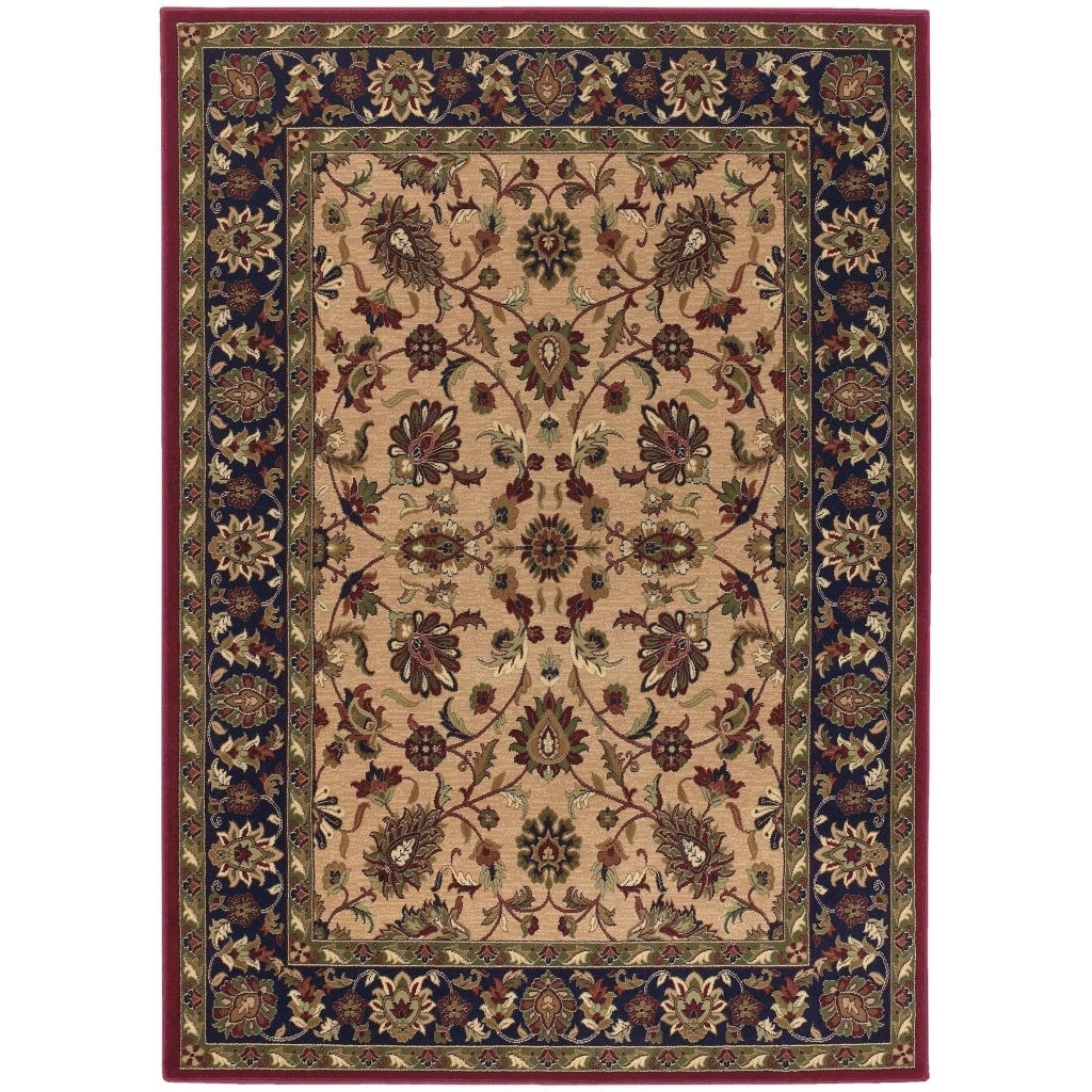 Anatolia Floral Ispaghan/ Cream Navy Area Rug (53 x 76) Today $151