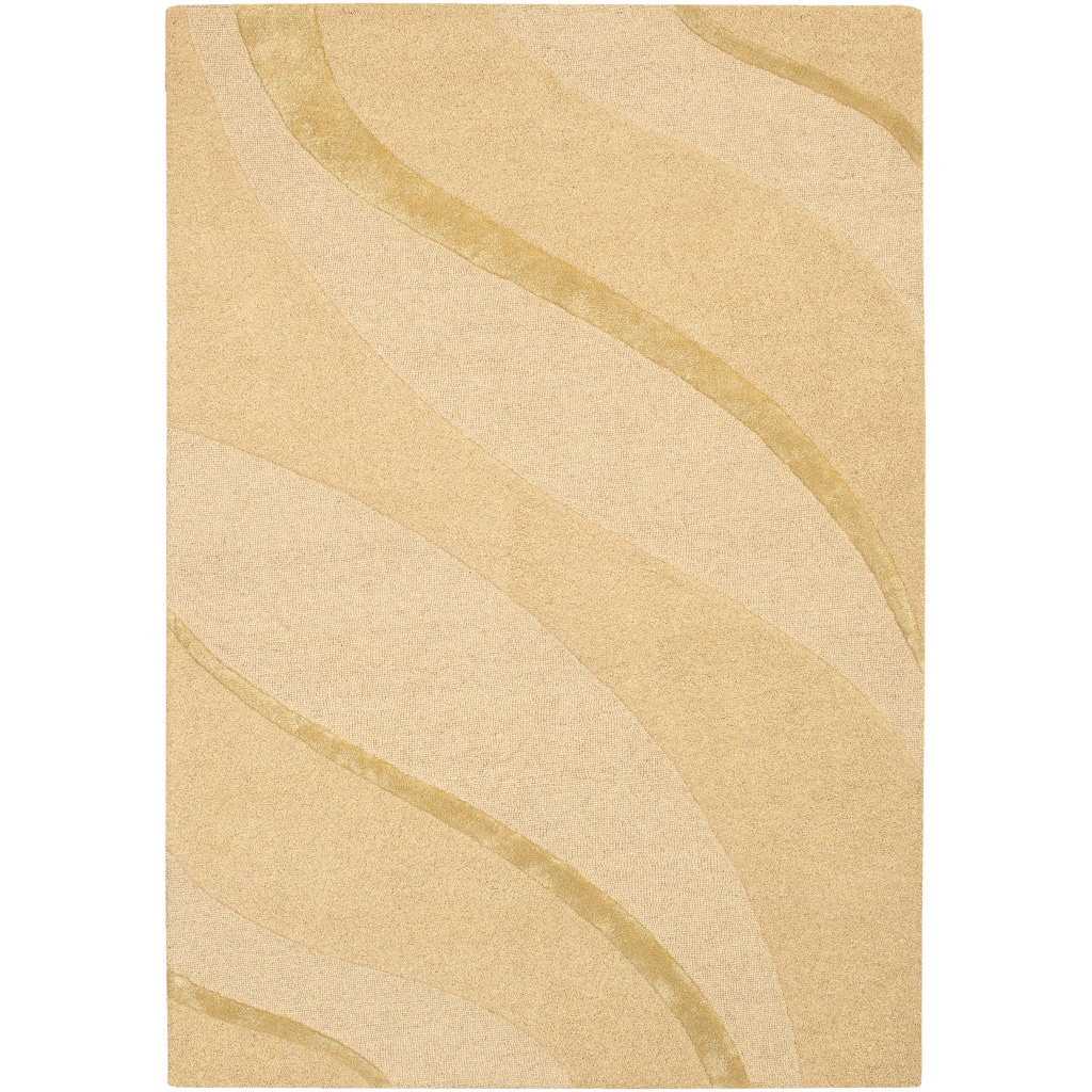 Anthians Honey Area Rug (79 X 99) (HoneySecondary colors HoneyPattern WaveTip We recommend the use of a non skid pad to keep the rug in place on smooth surfaces.All rug sizes are approximate. Due to the difference of monitor colors, some rug colors may