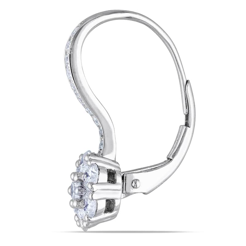 Miadora 14k White Gold 1ct TDW Diamond Earrings