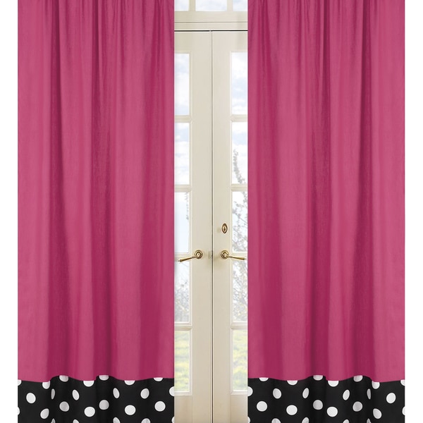 Hot Dot Modern 84 inch Curtain Panel Pair Sweet Jojo Designs Curtains